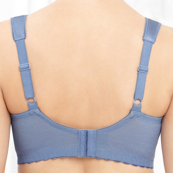 Set of 3! 56I Glamorise MAGIC LIFT Full Figure Bra (COMFORT-STRAPS) Blue-Ice - Picture 4 of 13